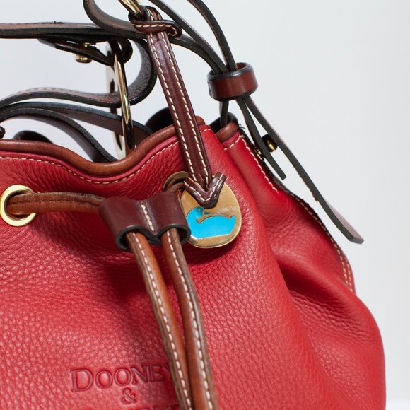 Vintage Dooney and Bourke Red Leather Bag - Picture 3 of 10